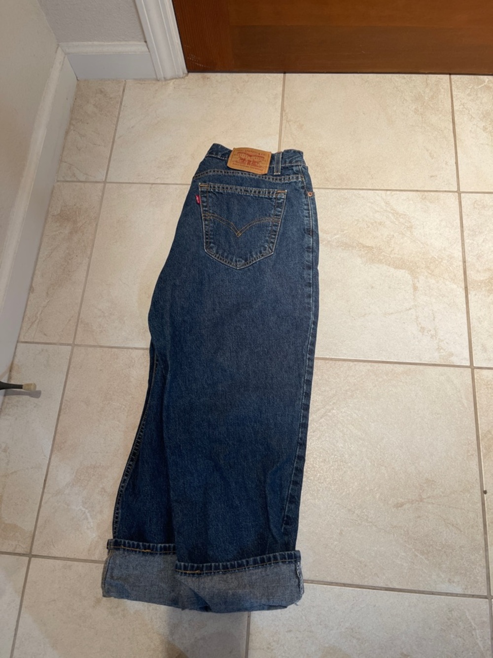 Levi's Indigo Blue Relaxed Straight Jeans